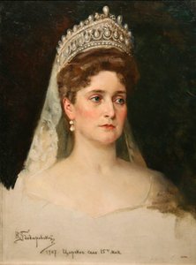 Porträt der Kaiserin Alexandra Fjodorowna von Nikolai Bodarevsky