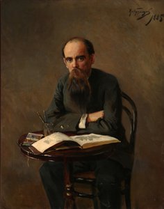 Porträt des Malers Yefim Yefimovich Volkov 1844-1920, 1885