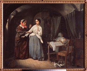 Die Verführung, die Kupplerin von Nikolai Gustavovich Schilder