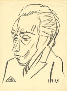 Porträt des Dichters Velimir Khlebnikov 1885-1922, 1913