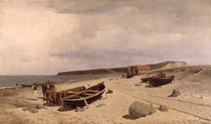 Teil des Strandes von Jæren von Nikolai Martin Ulfsten