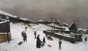 Winterbild von Nordnes, Bergen