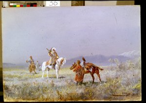 Die Falknerei von Nikolai Nikolaevich Karazin