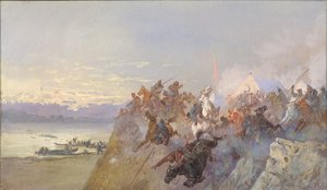 Die letzte Niederlage der Truppen von Khan Kuchum. 1598, 1891