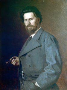 Porträt von I. Kramskoy von Nikolai Yaroshenko