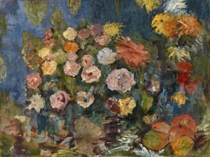 Stillleben mit Blumen und Früchten, 1907