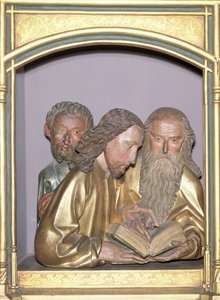 St. Jakobus der Jüngere, St. Philippus und St. Barnabas, vom Isenheimer Altar, ca. 1490