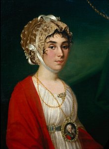 Porträt der Schauspielerin und Sängerin, Gräfin Praskovya Sheremetyeva Zhemchugova 1768-1803, 1802