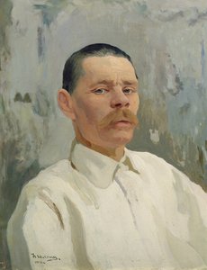 Porträt von Maxim Gorki (1868-1939) 1910