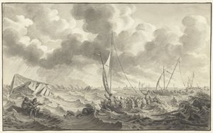 Deichbruch bei Kampen, 1775