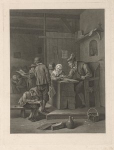 Schulzimmer mit Lehrer und Kindern