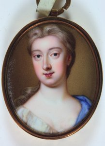 Lady Henrietta Cavendish Holles Harley (Emaille auf Gold) von Noah or Seeman Abraham (fl.1751) (attr.to) Seaman