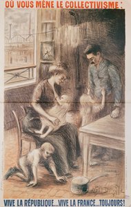 Ein Fabrikarbeiterhaus, Wahlplakat, 1909
