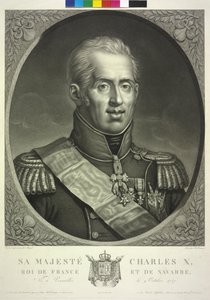 König von Frankreich Karl X. von Noel Francois Bertrand