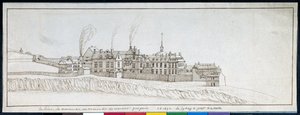 Die Abtei von Montmartre, mit rauchenden Schornsteinen von Noel Gasselin