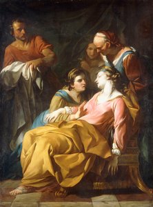 Phaedra erhält die Nachricht vom Tod des Hippolytus