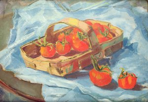 Korb mit Tomaten