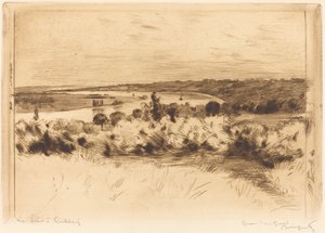 Die Seine bei Quilleboeuf von Norbert Goeneutte