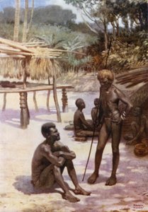 Ein Yam-Schuppen auf der Insel Tierra Espiritu Santo, Neue Hebriden