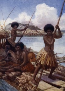 Auf dem Weg zum Markt, Britisch-Neuguinea