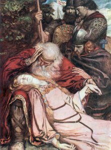 Lear, "Cordelia, Cordelia". König Lear – Akt V, Szene 3 von Norman Mills (after) Price