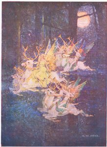 Die Feenliebe: Durch den Wald schimmerte der Mond, dort sah ich die Feen voranschreiten von Norman Mills Price
