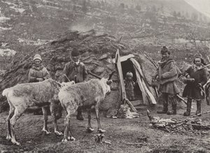 Eine Lappenfamilie von Norwegian Photographer