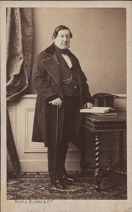 Porträt des Komponisten Gioachino Antonio Rossini 1792-1868, vor 1868 von Numa Blanc