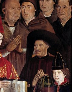 Polyptychon des Heiligen Vinzenz (Detail) von Nuno Goncalves or Gonzalvez