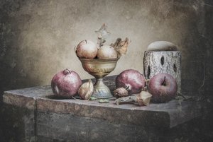 Rustikales Herbst-Stillleben