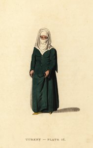 Türkische Frau aus Konstantinopel (Istanbul), Osmanisches Reich