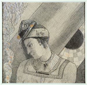 Büste einer Frau, den Kopf nach links geneigt von Odilon Redon