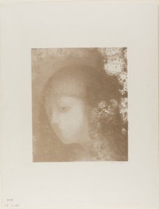 Kinderkopf mit Blumen von Odilon Redon