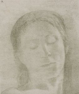 Geschlossene Augen von Odilon Redon