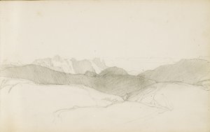 Zeichnung aus einem Album mit dem Titel "Das Baskenland", 1862-63 von Odilon Redon