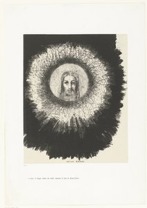 Und im Scheibe der Sonne schien das Gesicht Christi