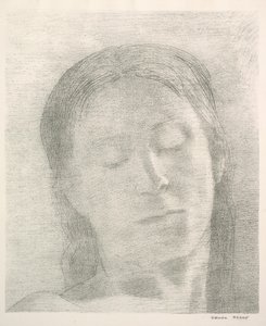 Geschlossene Augen von Odilon Redon