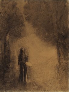 Der Spaziergänger, Studie für "Buddha, der geht" von Odilon Redon