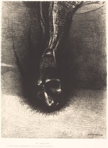 Les Sciapodes: Der Kopf so tief wie möglich, das ist das Geheimnis des Glücks! von Odilon Redon