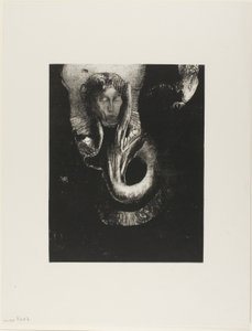 Oannes: "Ich, das erste Bewusstsein im Chaos, stieg aus dem Abgrund auf, um Materie zu verhärten, um Formen zu bestimmen," Platte 14 aus Die Versuchung des heiligen Antonius (3. Serie)