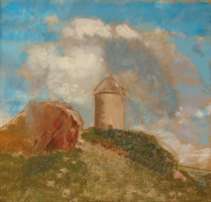 Die Windmühle, um 1880