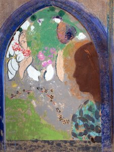 Frau am Fenster, 1903-1908 von Odilon Redon