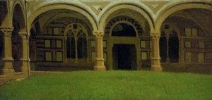 Alter florentinischer Kreuzgang, ca. 1864-65 von Odoardo Borrani