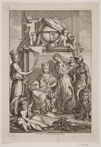 Allegorie der vier Kontinente von Odvardt Helmoldt de Lode