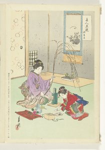 Vergleiche zwischen Schönheiten und Blumen von Ogata Gekko