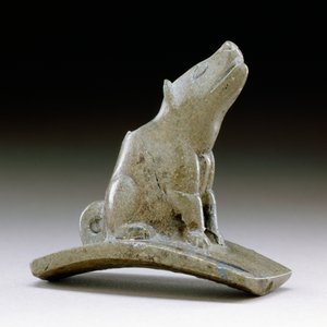 Kojoten-Plattformpfeife, 200 v. Chr. - 100 n. Chr. von Ohio Hopewell culture