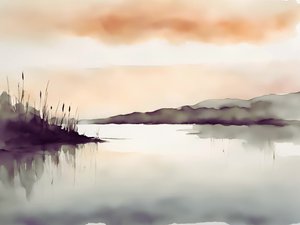 Nebelsee Gelassenheit