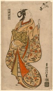 Kurtisane verglichen mit dem chinesischen Weisen Zhang Guolao (Japanisch: Chokaro) von Okumura Masanobu