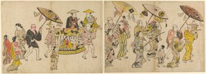 Parade der Puppen von Okumura Masanobu