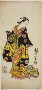 Der Schauspieler Sanjo Kantaro als Kurtisane von Okumura Toshinobu